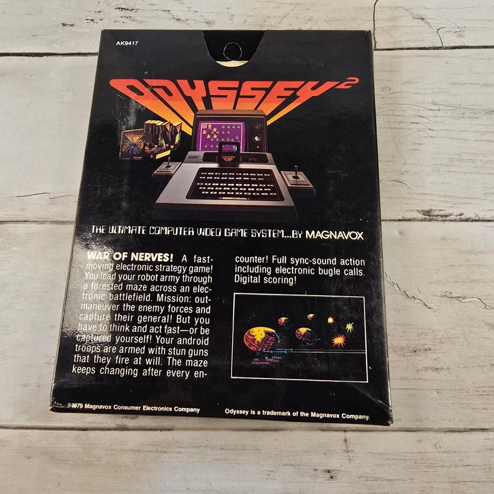 Magnavox Odyssey 2 War of Nerves Video Game CIB 1979 Vintage AC9417 Strategy